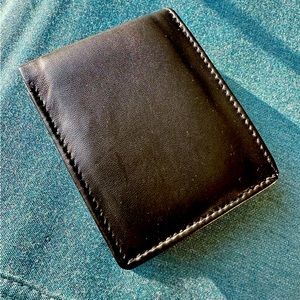 Wallet /Men’s simple black leather wallet